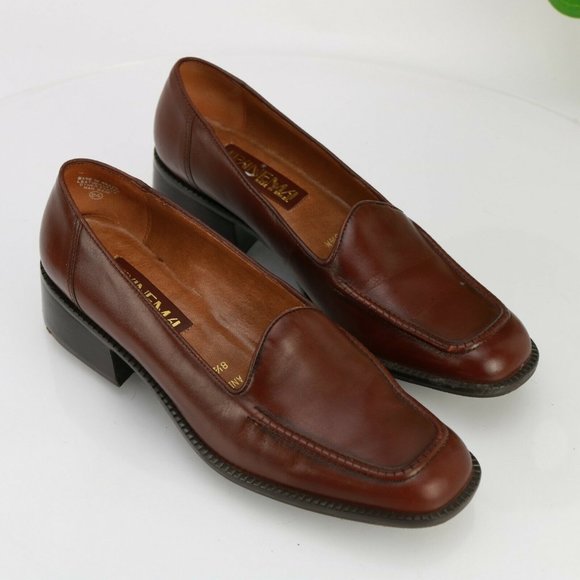 Ipanema Brazil Women Anise Loafer Slip On Size 8.5 Brown Leather Business Casual - Picture 2 of 12